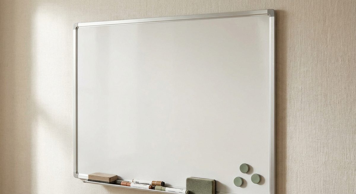 Pizarra blanca magnética 90×60 cm